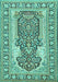 Persian Turquoise Traditional Rug, tr1021turq