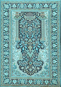 Persian Light Blue Traditional Rug, tr1021lblu