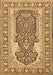 Machine Washable Persian Brown Traditional Rug, wshtr1021brn