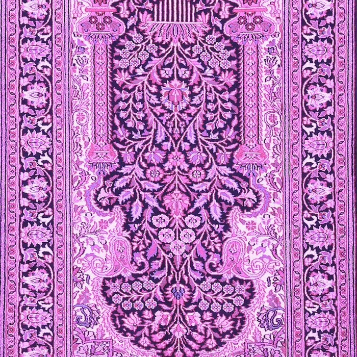 Machine Washable Persian Purple Traditional Area Rugs, wshtr1021pur