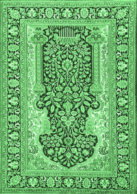 Persian Emerald Green Traditional Rug, tr1021emgrn