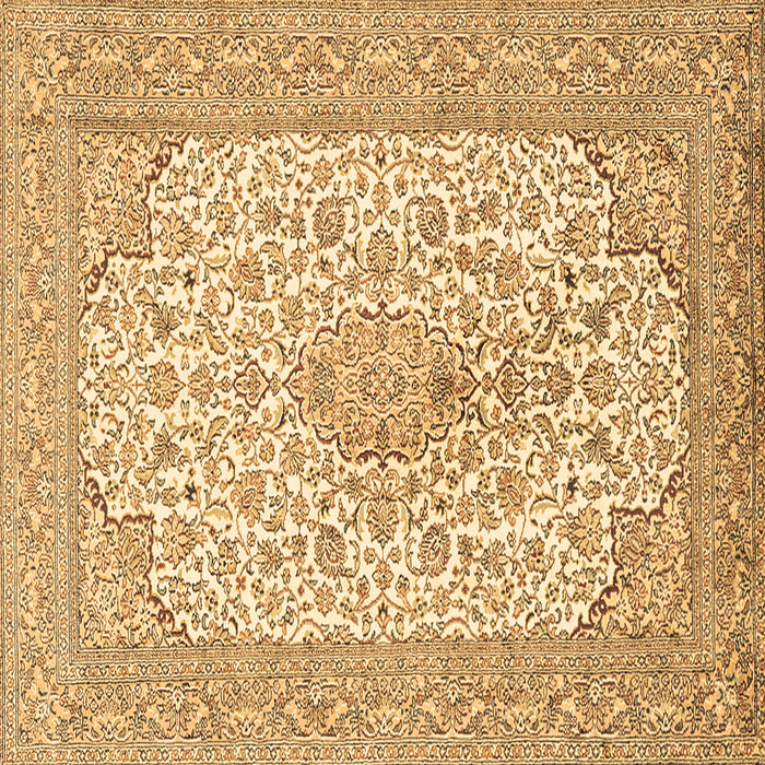 Square Persian Brown Traditional Rug, tr1022brn