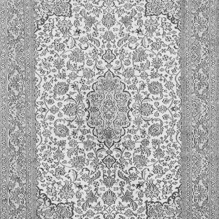 Serging Thickness of Machine Washable Persian Gray Traditional Rug, wshtr1022gry