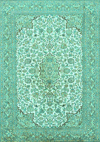 Persian Turquoise Traditional Rug, tr1022turq