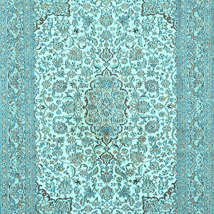 Machine Washable Persian Light Blue Traditional Rug, wshtr1022lblu