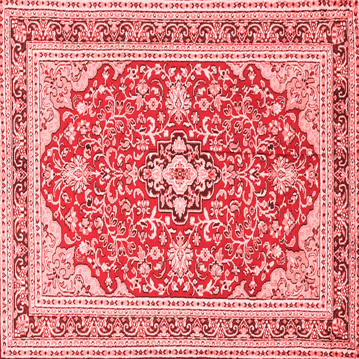 Medallion Red Traditional Rug, tr1023red