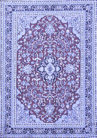 Medallion Blue Traditional Rug, tr1023blu