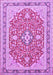 Medallion Purple Traditional Rug, tr1023pur