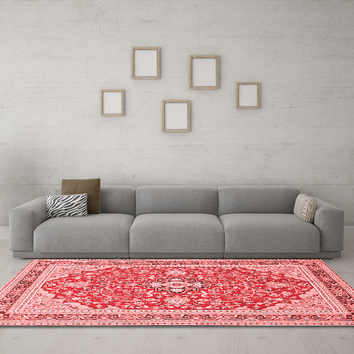Traditional Red Washable Rugs