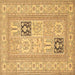 Square Persian Brown Traditional Rug, tr1024brn