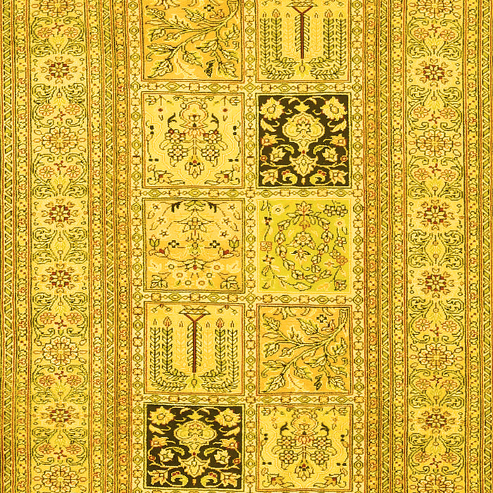Machine Washable Persian Yellow Traditional Rug, wshtr1024yw