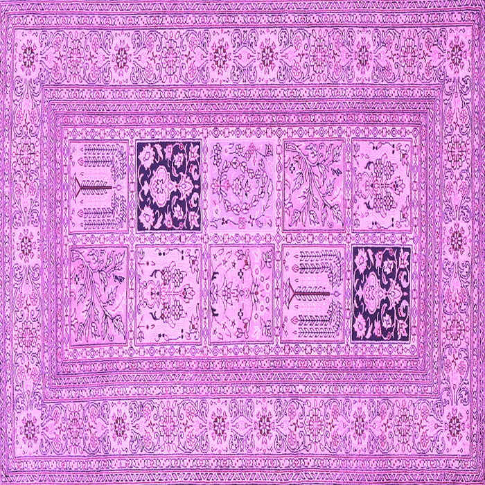 Square Persian Purple Traditional Rug, tr1024pur