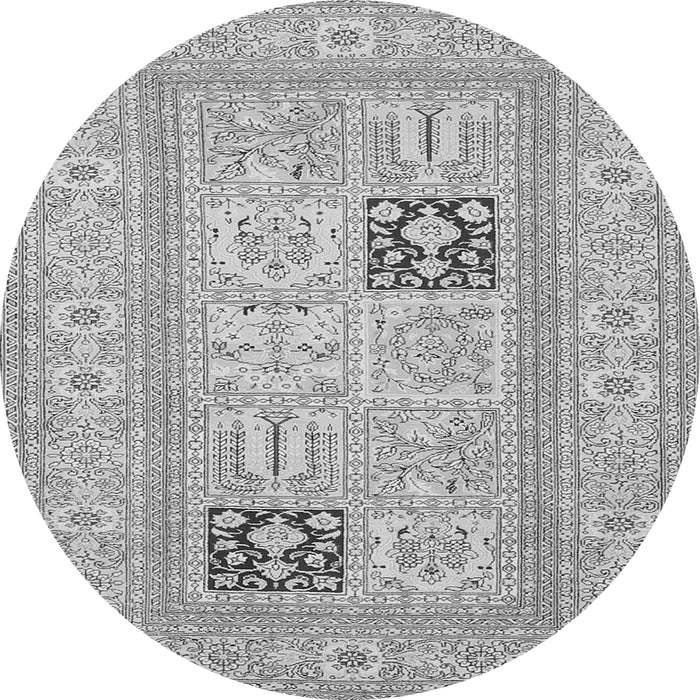 Square Persian Gray Traditional Rug, tr1024gry