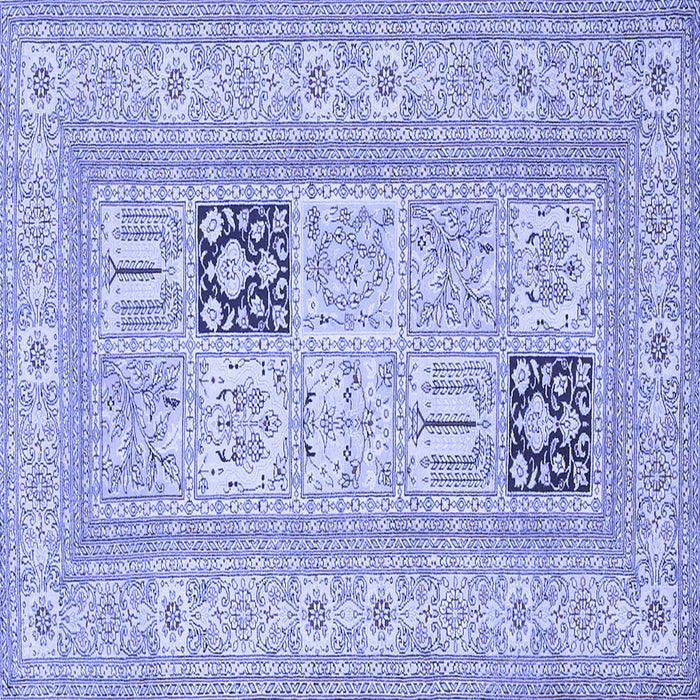 Square Persian Blue Traditional Rug, tr1024blu