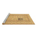 Sideview of Machine Washable Persian Brown Traditional Rug, wshtr1024brn