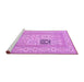 Sideview of Machine Washable Persian Purple Traditional Area Rugs, wshtr1024pur