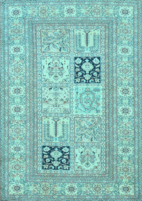 Persian Light Blue Traditional Rug, tr1024lblu