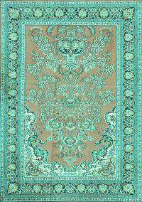 Persian Turquoise Traditional Rug, tr1025turq