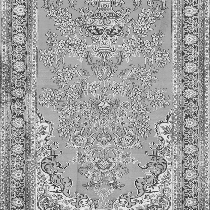 Serging Thickness of Machine Washable Persian Gray Traditional Rug, wshtr1025gry