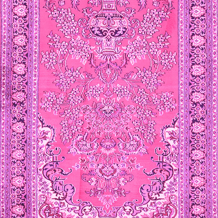 Machine Washable Persian Pink Traditional Rug, wshtr1025pnk