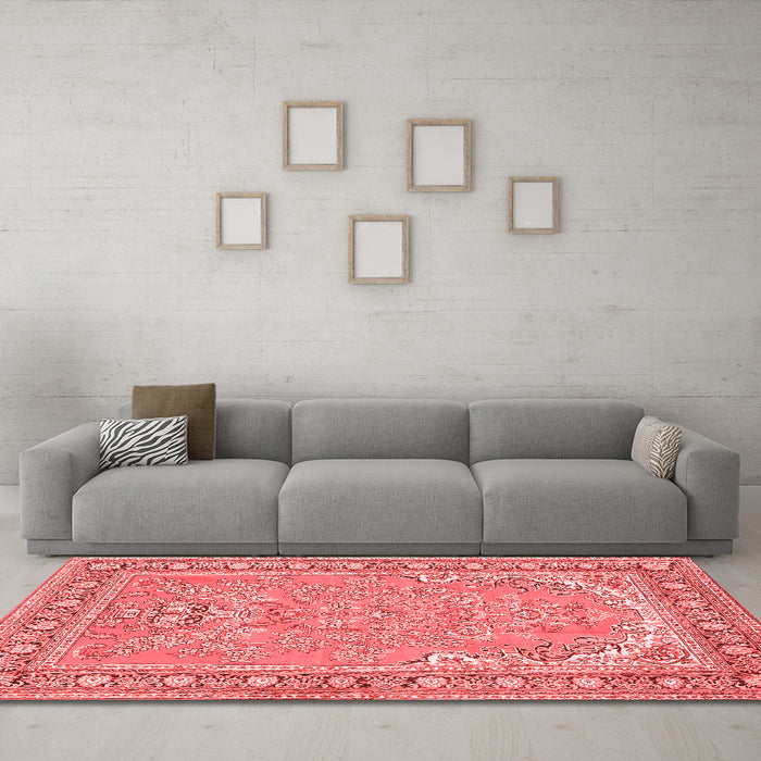 Traditional Red Washable Rugs