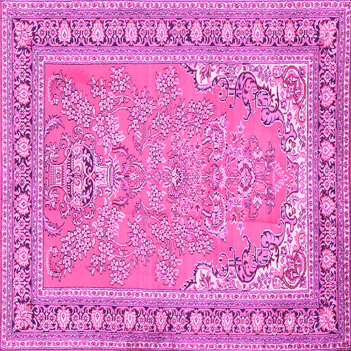 Square Persian Pink Traditional Rug, tr1025pnk