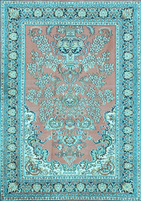 Persian Light Blue Traditional Rug, tr1025lblu