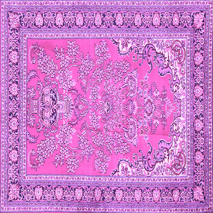 Square Persian Purple Traditional Rug, tr1025pur