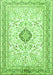 Medallion Green Traditional Rug, tr1026grn