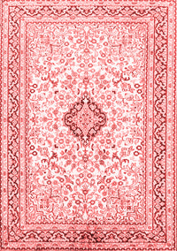 Medallion Red Traditional Rug, tr1026red