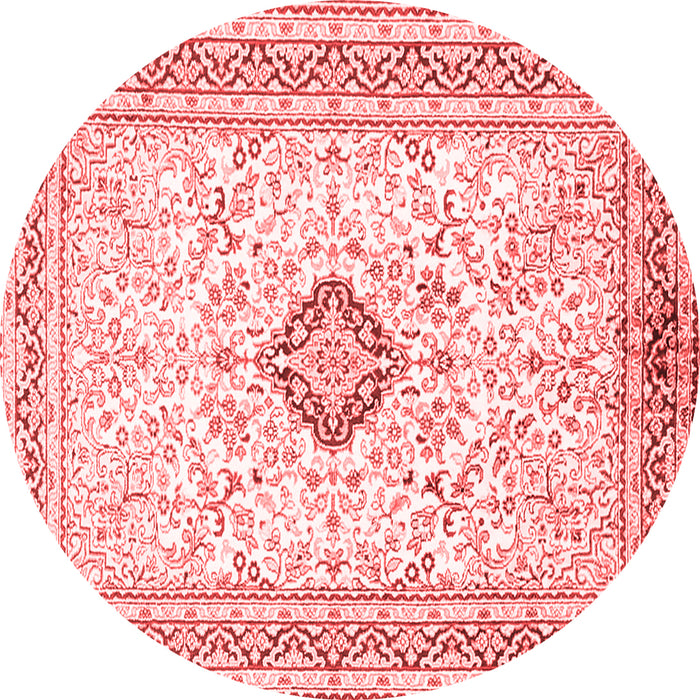 Medallion Red Traditional Rug, tr1026red