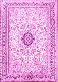 Medallion Pink Traditional Rug, tr1026pnk