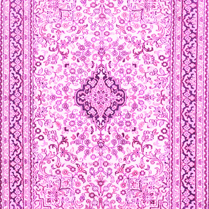 Medallion Pink Traditional Rug, tr1026pnk