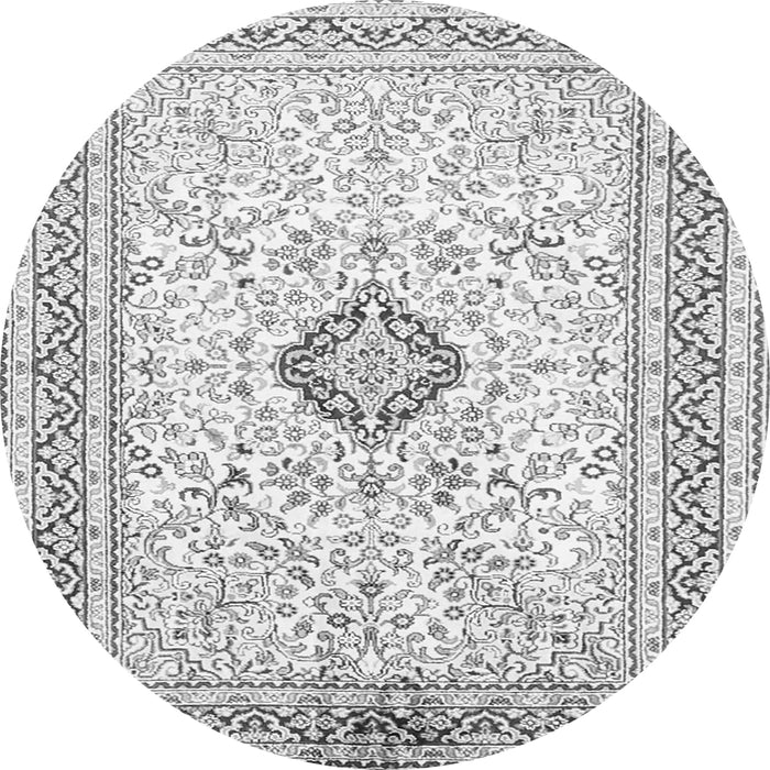 Square Medallion Gray Traditional Rug, tr1026gry