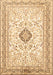 Medallion Brown Traditional Rug, tr1026brn