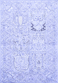 Animal Blue Traditional Rug, tr1027blu