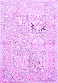 Animal Purple Traditional Rug, tr1027pur