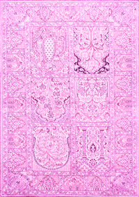 Animal Pink Traditional Rug, tr1027pnk