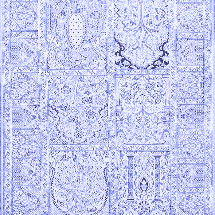 Animal Blue Traditional Rug, tr1027blu