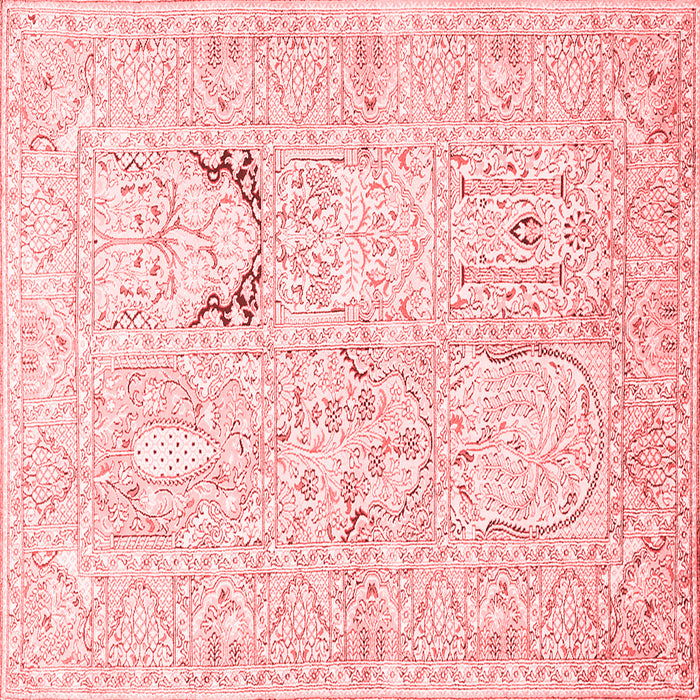 Animal Red Traditional Rug, tr1027red