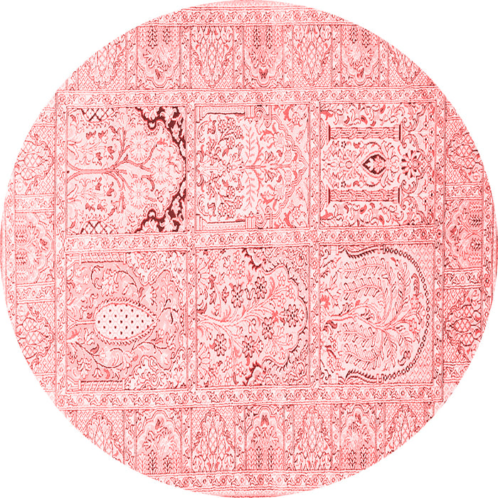 Animal Red Traditional Rug, tr1027red