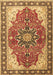 Medallion Brown Traditional Rug, tr1028brn