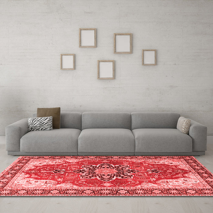 Traditional Red Washable Rugs