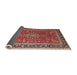 Sideview of Traditional Red Medallion Rug, tr1029