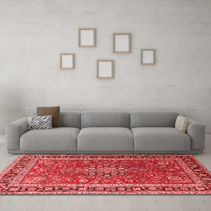 Traditional Red Washable Rugs
