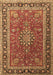 Medallion Brown Traditional Rug, tr1029brn