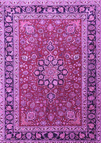 Medallion Purple Traditional Rug, tr1029pur