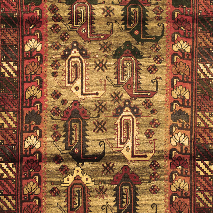 Machine Washable Persian Brown Traditional Rug, wshtr102brn