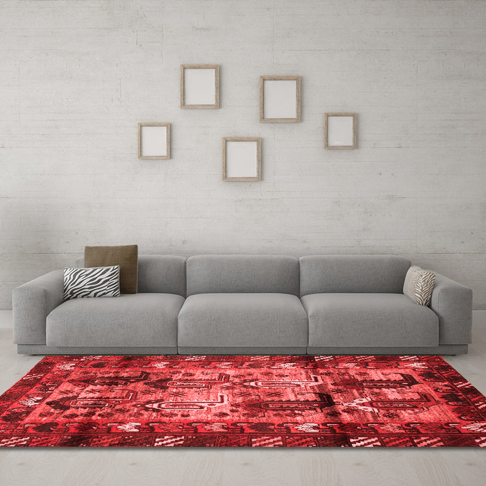 Traditional Red Washable Rugs