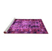 Sideview of Machine Washable Persian Purple Traditional Area Rugs, wshtr102pur